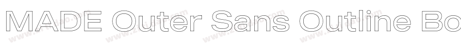 MADE Outer Sans Outline Bold PERSONAL USE字体转换